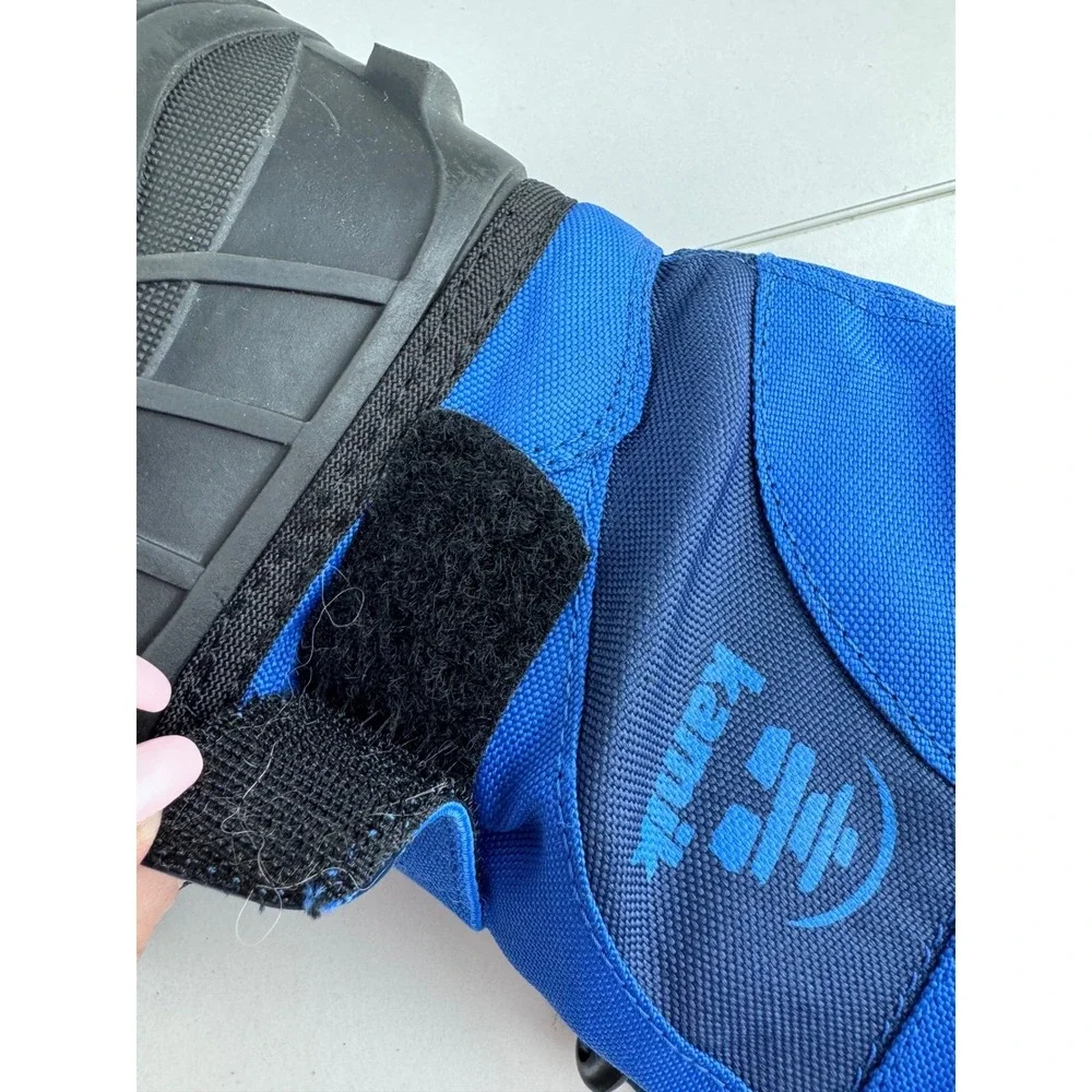 Kamik Fireball Kids‎ Blue Winter Snow Boots Waterproof Size 8